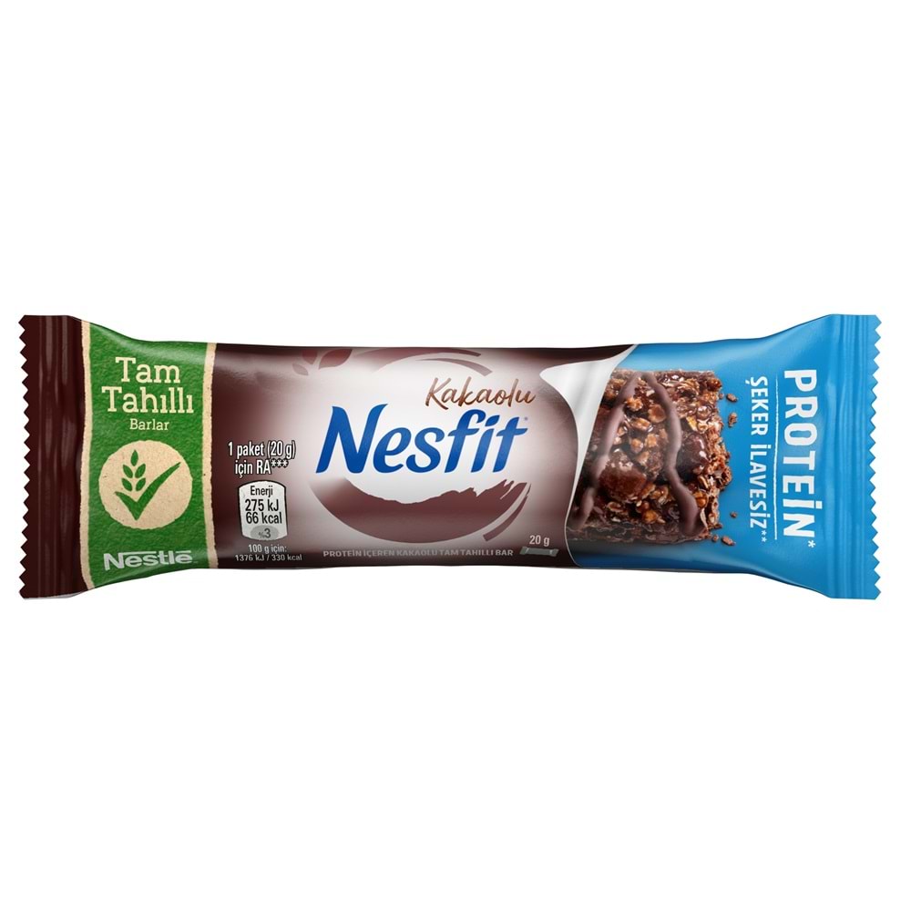 20 GR NESTLE NESFİT KAKAOLU PROTEİN TAM TAHIL LİFLİ BESİN