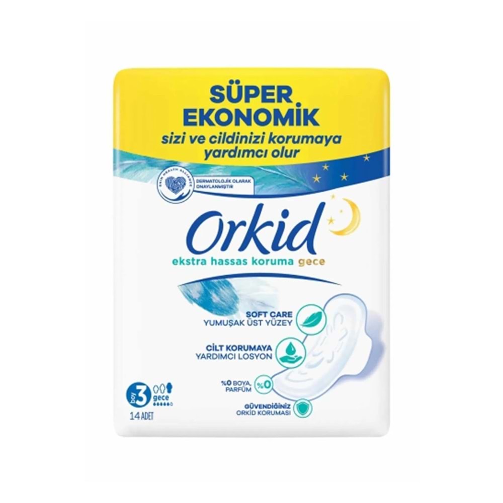 ORKİD EXTRA HASSAS GECE SÜPER EKO.14 ADET