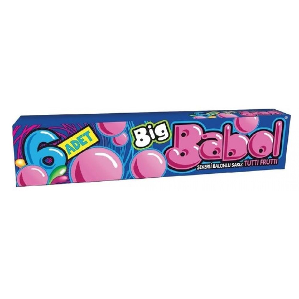 27 GR BİGBABOL KARIŞIK MEYVE AROMALI SAKIZ