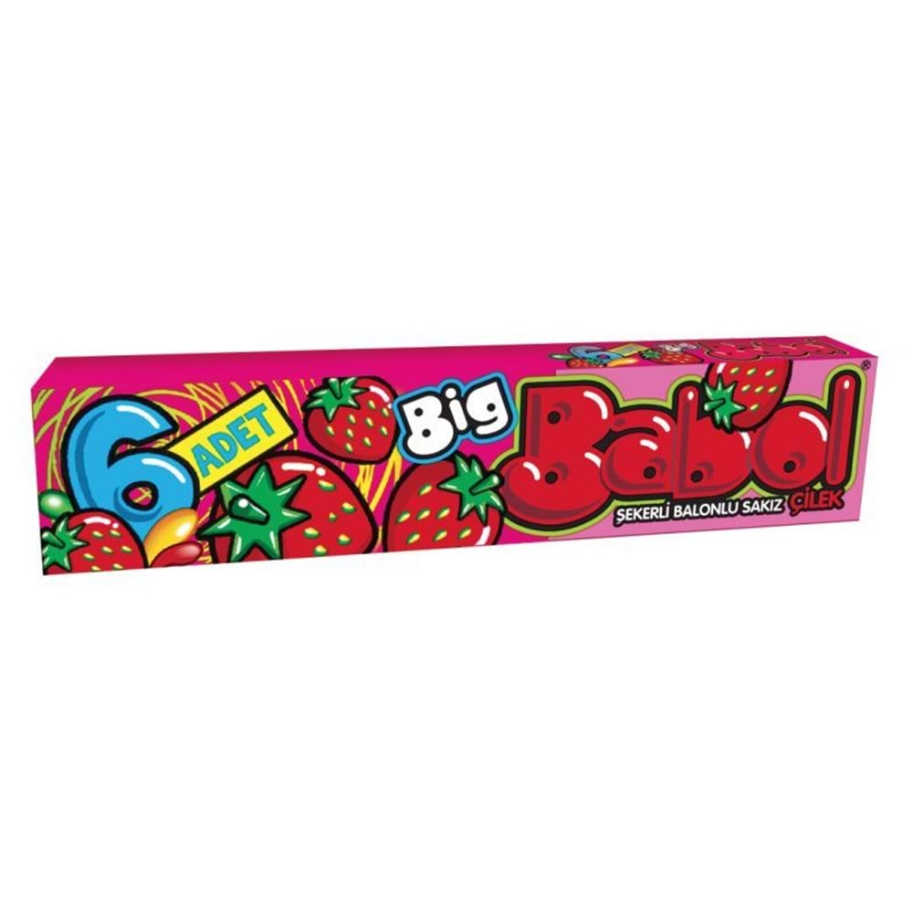 27 GR BİGBABOL ÇİLEK AROMALI SAKIZ