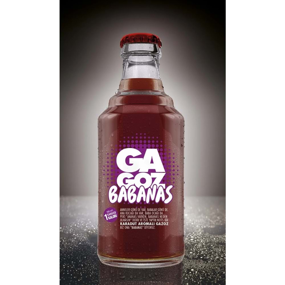 250 ML GAGOZ ŞEKERSİZ BABANAS ANANAS AROMALI GAZOZ