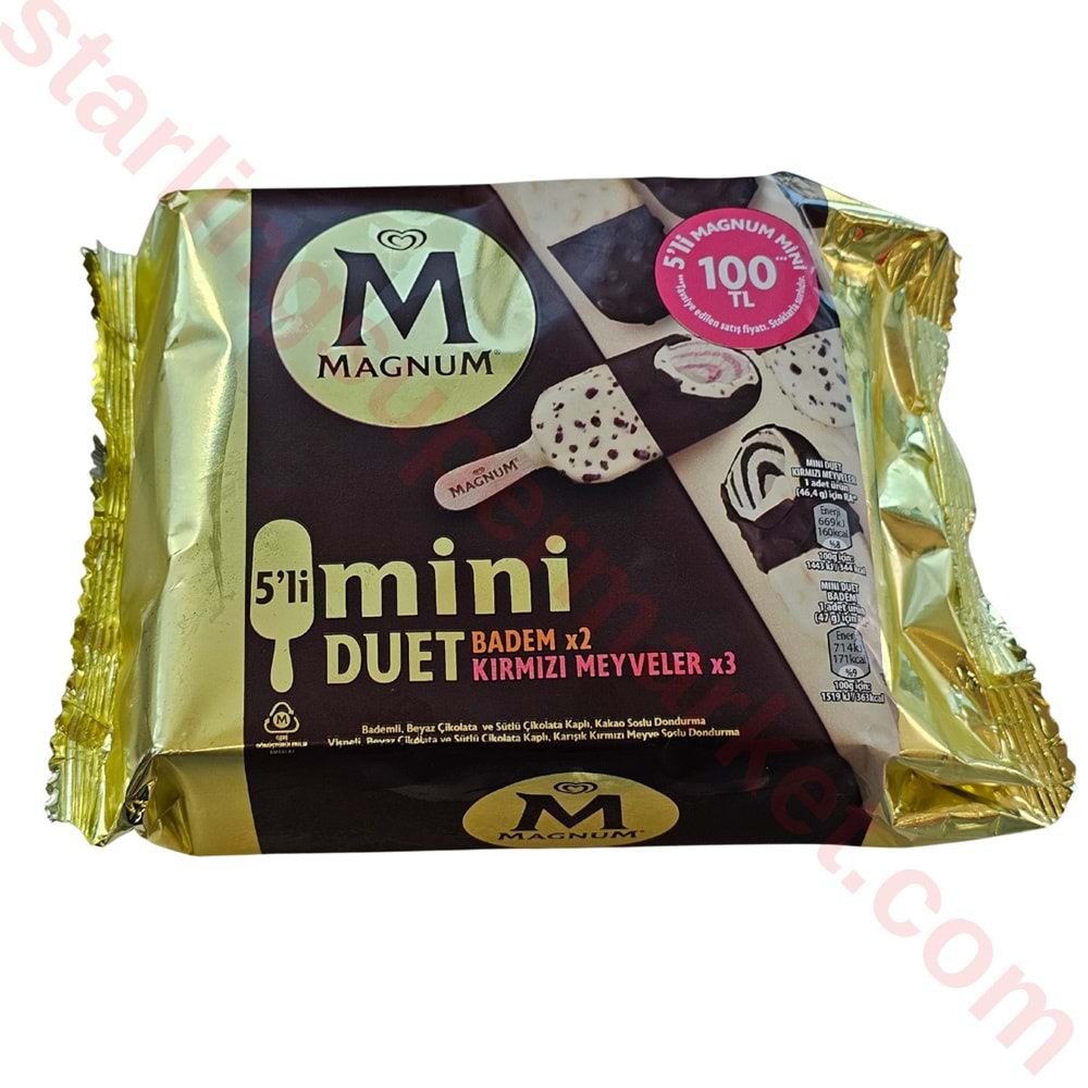 300 ML ALGİDA MAGNUM MİNi DUET 5Lİ