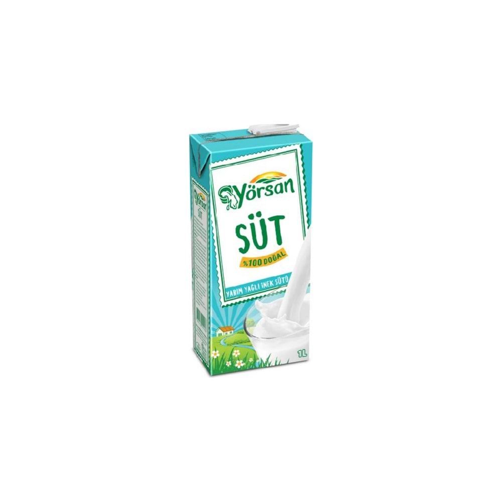 1 L YÖRSAN % 0,5 AZ YAĞLI DOĞAL SÜT