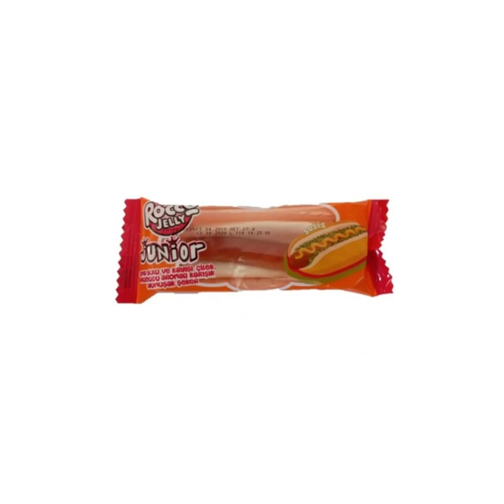 28 GR ROCCO JELLY FASTFOOD SOSİS ŞEKER