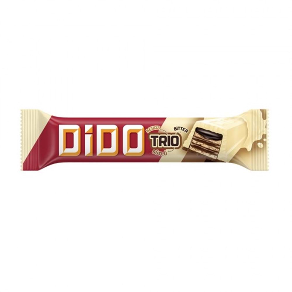36,5 GR ÜLKER DİDO TRİO BEYAZ ÇİKOLATA GOFRET