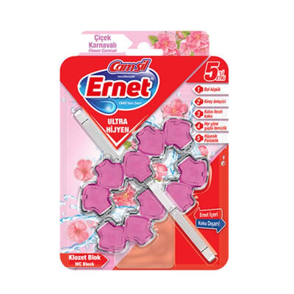 2X50 GR ERNET ÇİÇEK KARNAVALI KLOZET KOKU GİDERİCİ