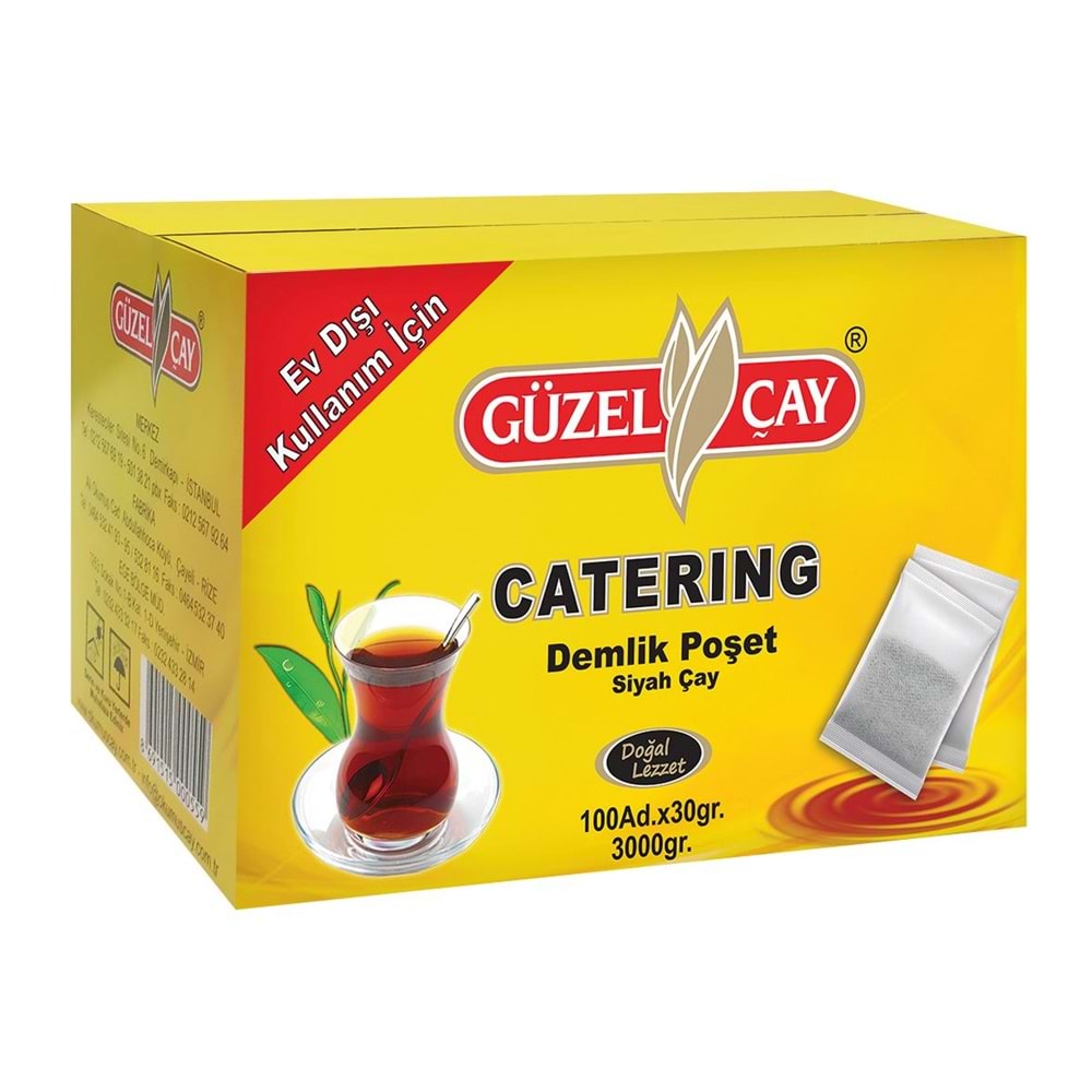 100 ADET GÜZELÇAY DEMLİK POŞET SİYAH ÇAY