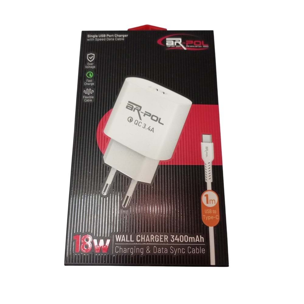 18 W 3,4 ARPOL TYPE-C ŞARJ KABLOSU