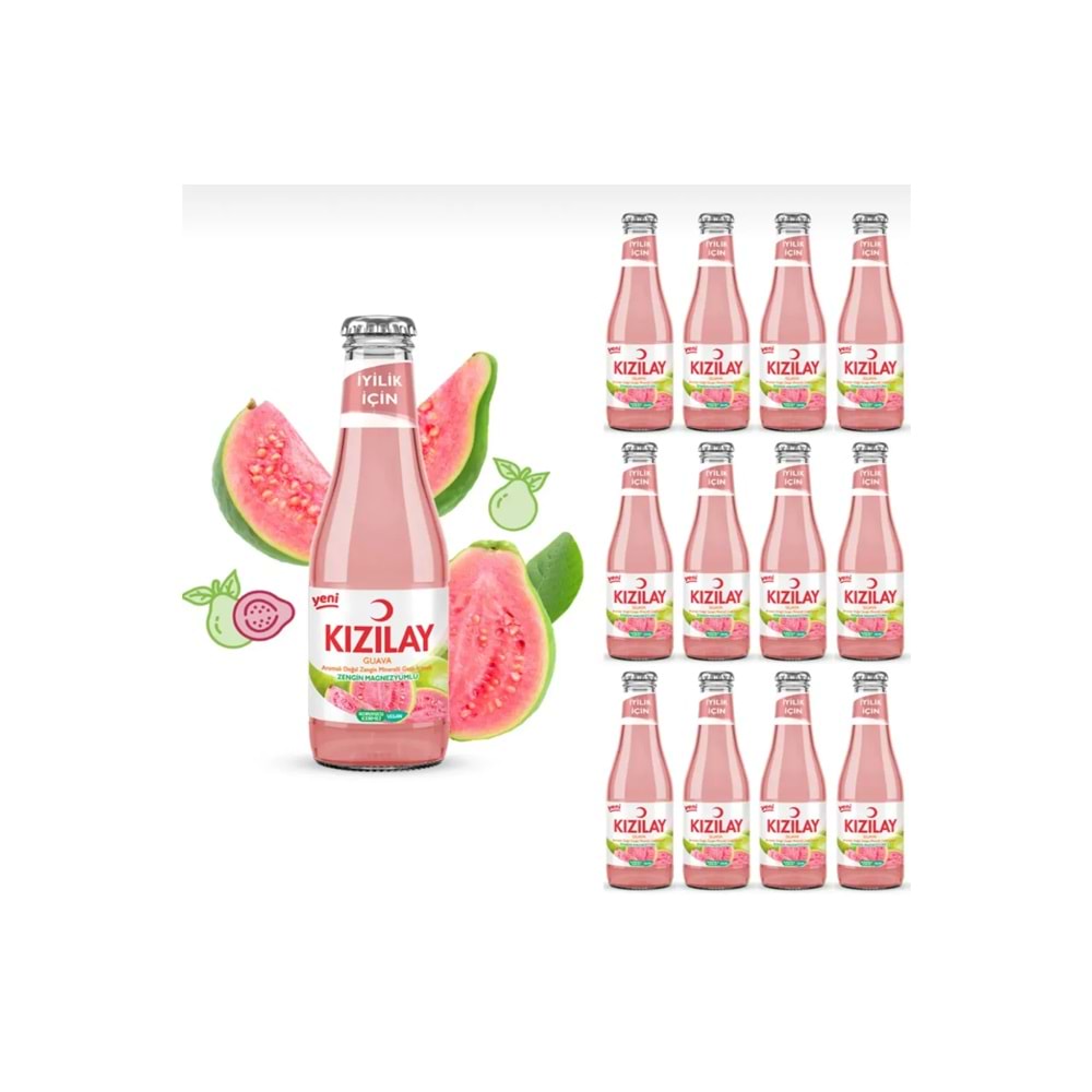 6X200 ML KIZILAY6 GUAVA AROMALI MADEN SUYU