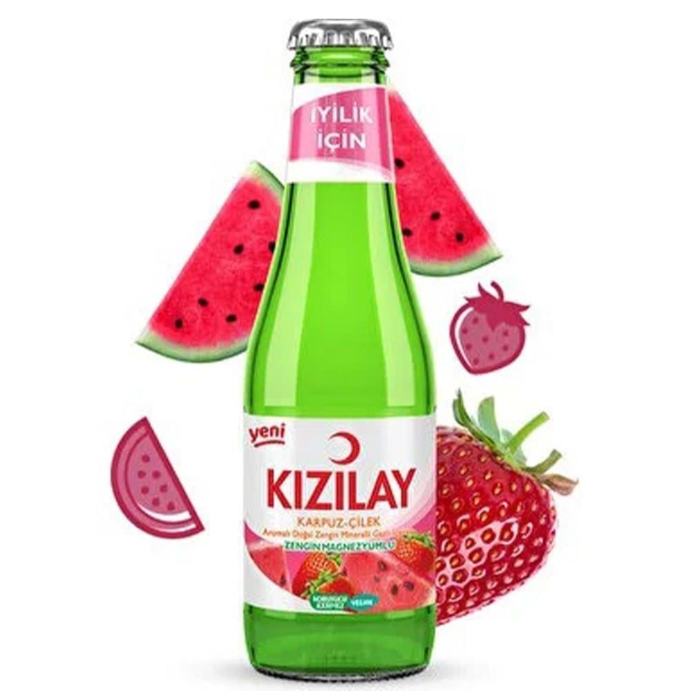 200 ML KIZILAY* KARPUZ&ÇİLEK AROMALI MADEN SUYU