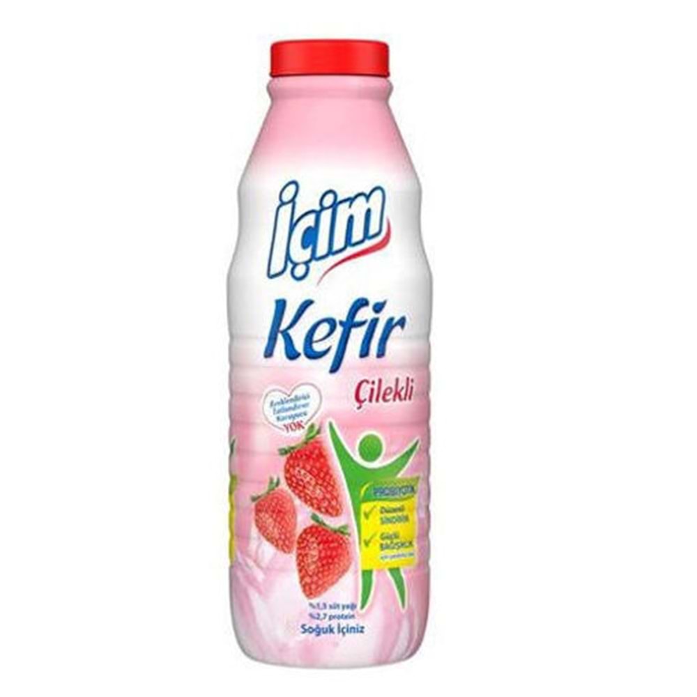 1L İÇİM ŞİŞE ÇİLEKLİ PROBİYOTİK KEFİR