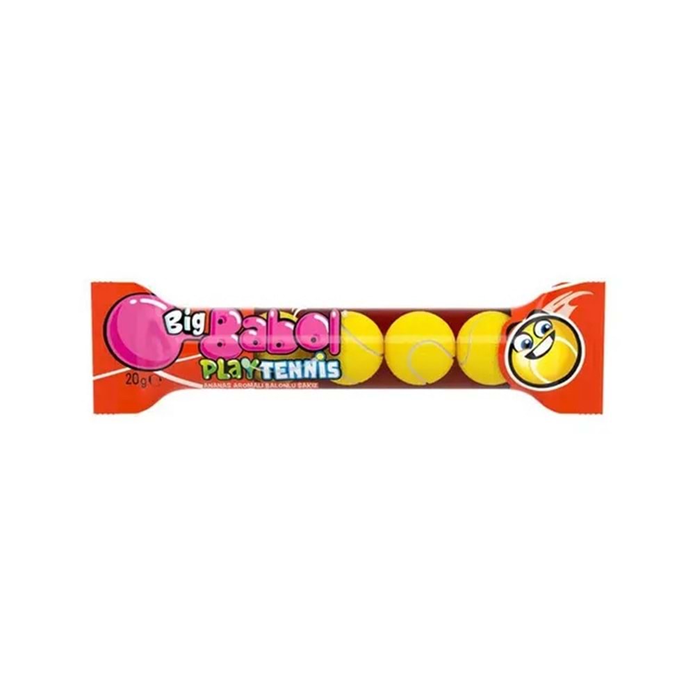 20 GR BİG BABOL PLAY TENNİS ANANAS AROMALI SAKIZ