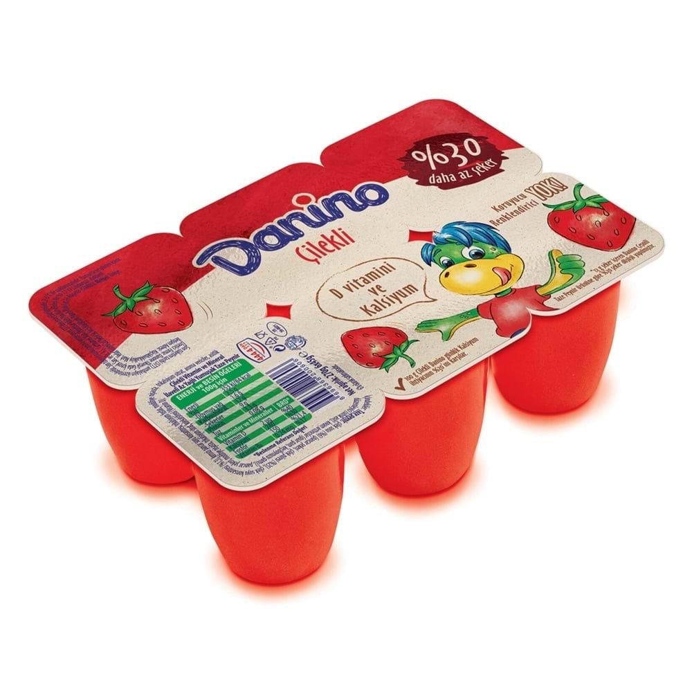 6X40 GR DANİNO ÇİLEKLİ MEYVELİ MEYVELİ YOĞURT