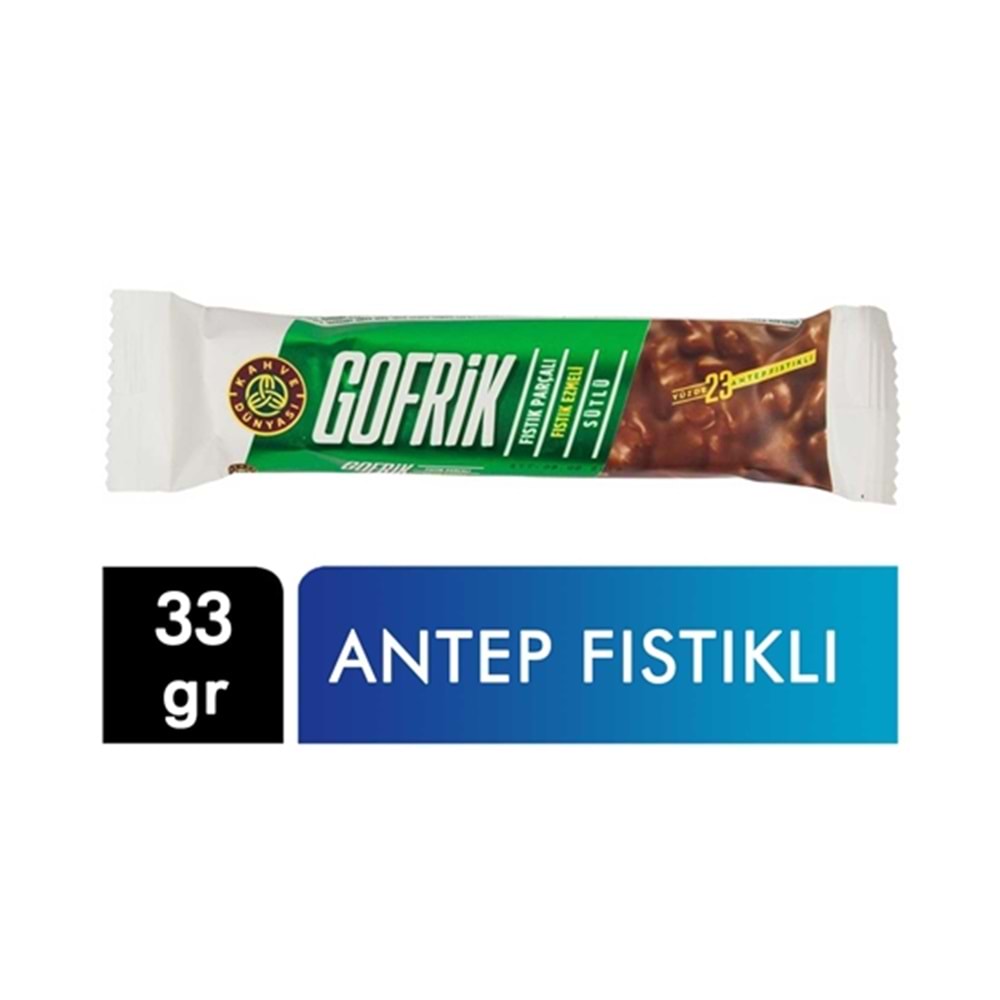 33 GR GR GOFRİK ANTEP FISTIK PARÇALI EZMELİ GORET