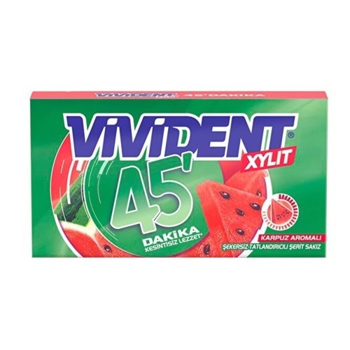 26 GR VİVİDENT 45 DK KARPUZ AROMALI SAKIZ