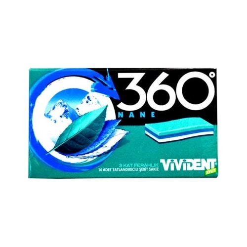33 GR VİVİDENT 360 NANE AROMALI SAKIZ