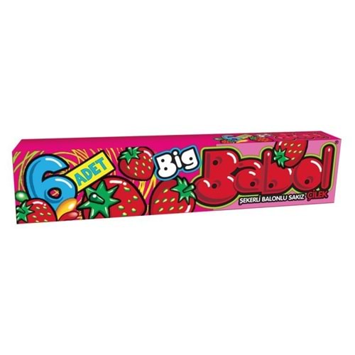27 GR BİGBABOL ÇİLEK AROMALI SAKIZ