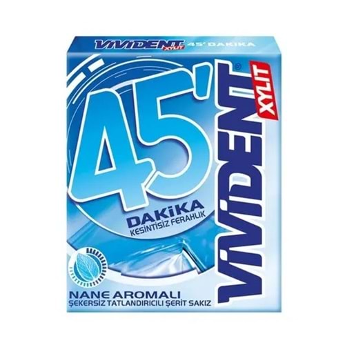 33 GR VİVİDENT 45 h NANE AROMALI SAKIZ