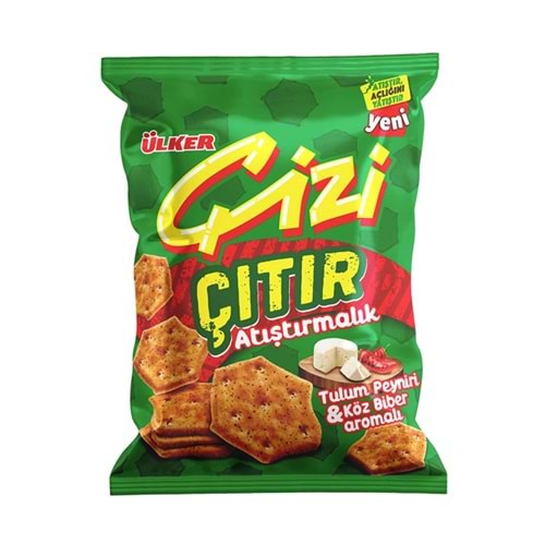 40 G ÜLKER ORTA BOY ÇİZİ ÇITIR TULUM PEYNİR KÖZ BİBERLİ ÇEREZ