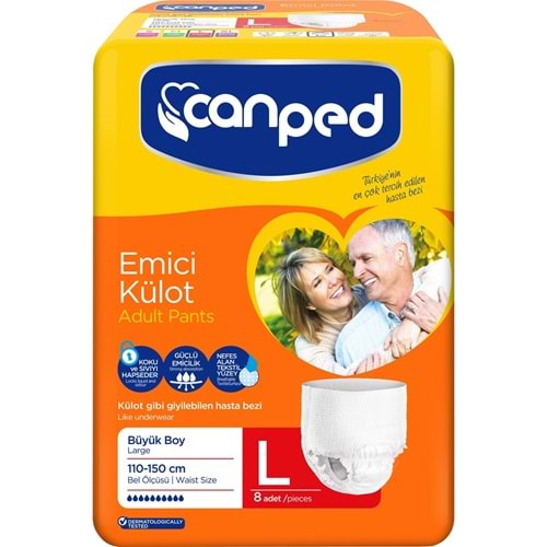 8 ADET CANPED LARGE BÜYÜK KÜLOTYETİŞKİN HASTA BEZİ