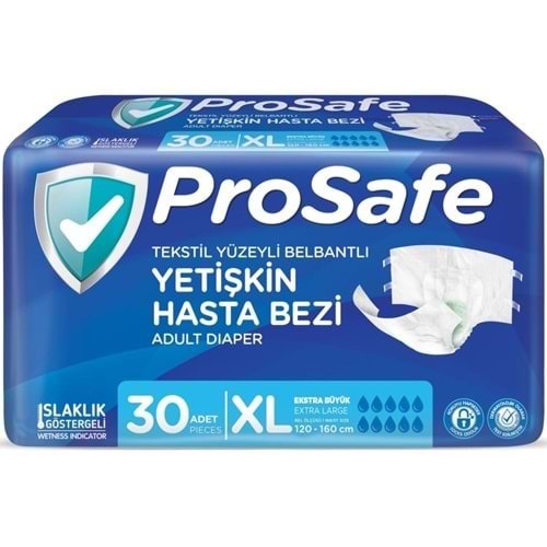30 ADET PROSAFE X-LARGE BÜYÜK YETİŞKİN HASTA BEZİ