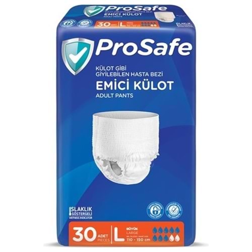 30 ADET PROSAFE LARGE BÜYÜK KÜLOT YETİŞKİN HASTA BEZİ