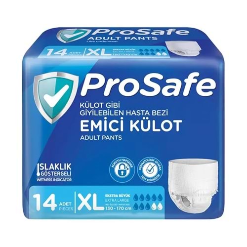 14 ADET PROSAFE X-LARGE BÜYÜK KÜLOT YETİŞKİN HASTA BEZİ