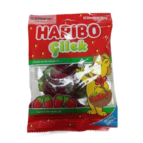 80 GR HARİBO ÇİLEK ROMALI JELİBON