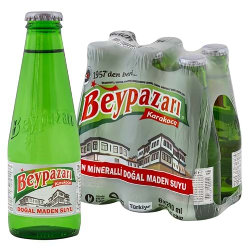 6X200ML BEYPAZARI SADE MADENSUYU