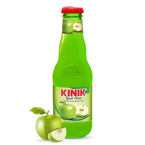 200 ML KINIK* YEŞİL ELMA AROMA MEYVELİ MADEN SUYU