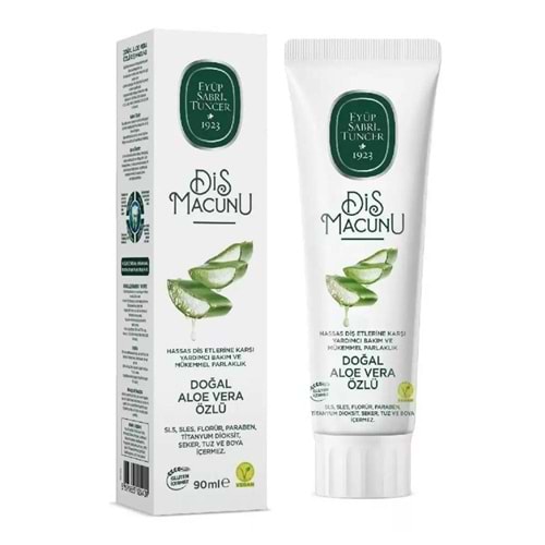 90 ML EYÜP SABRİ TUNCER DOĞAL ALOE VERA ÖZLÜ DİŞ MACUNU