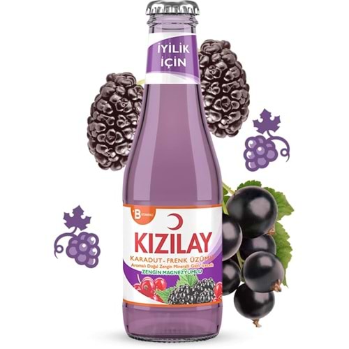 200 ML KIZILAY* KARADUT FRENK ÜZÜM AROMALI MADENSUYU