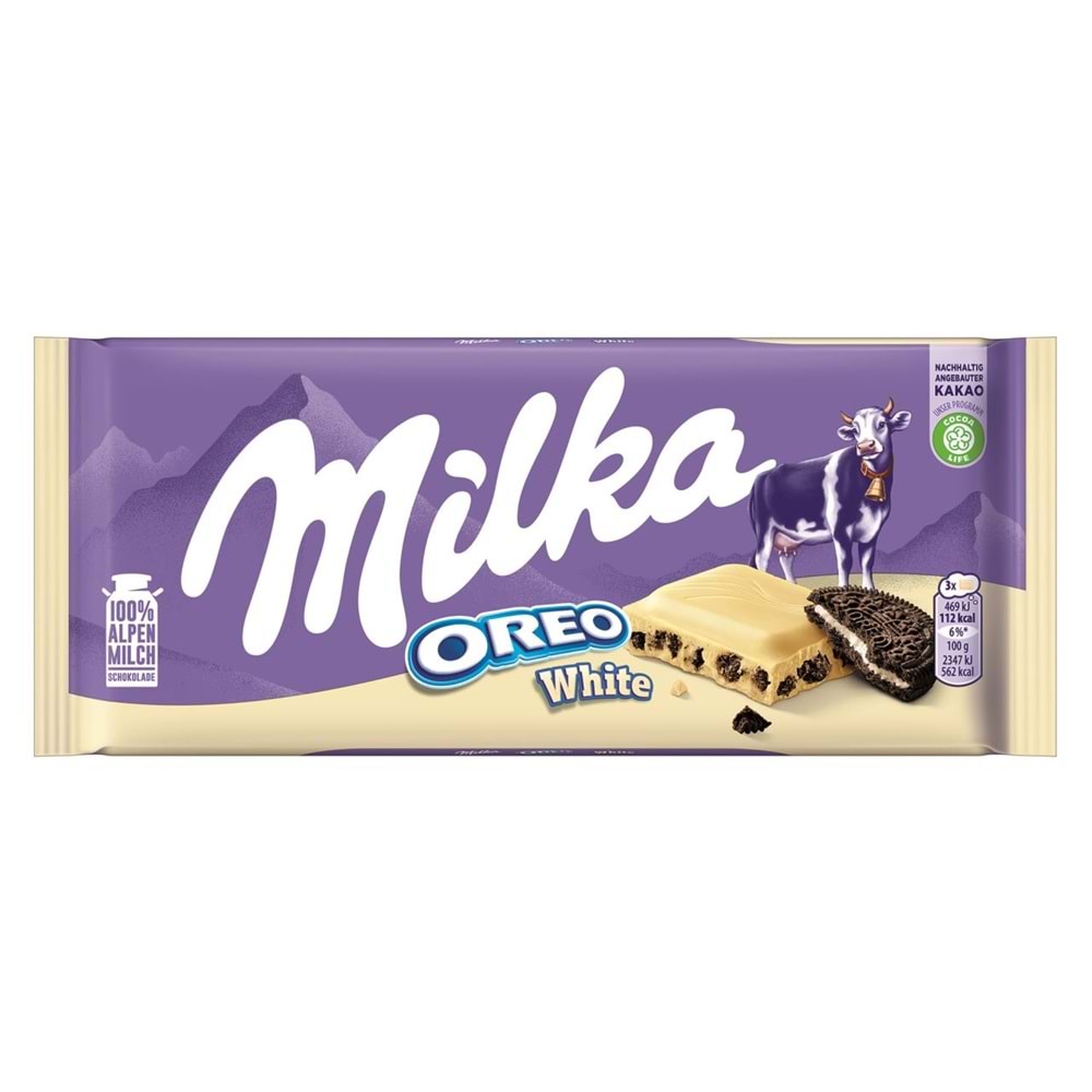 100 GR MİLKA BEYAZ OREO TABLET ÇİKOLATA