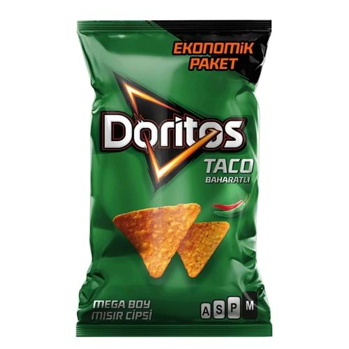218 GR DORİTOS TACO BAHARATLI MISIRLI MEGA CİPS
