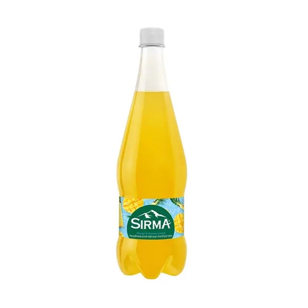 1 L SIRMA MANGO&ANANAS AROMALI DOĞAL MİNERALLİ MADENSUYU